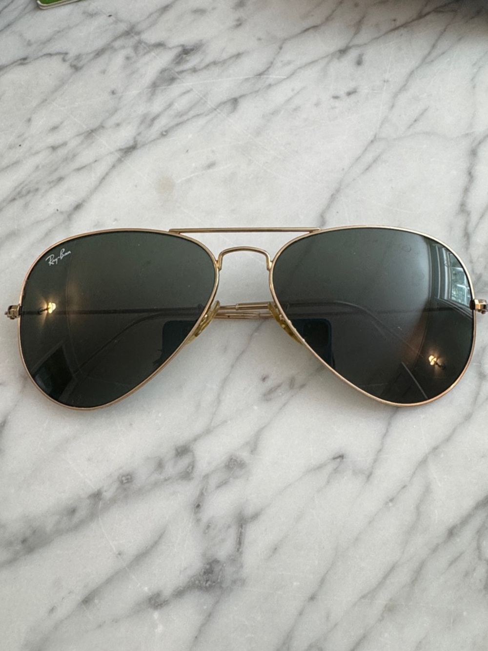 Ray-Ban Gold Aviator Sunglasses